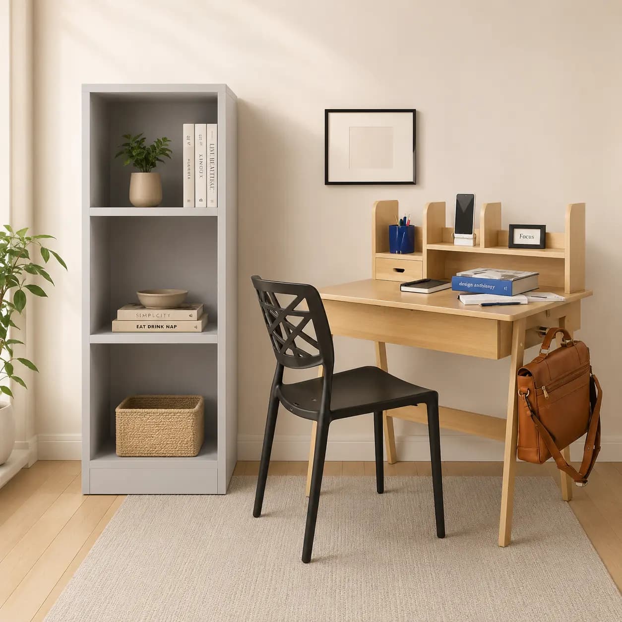 Study Table With Book Shelf Combo 7