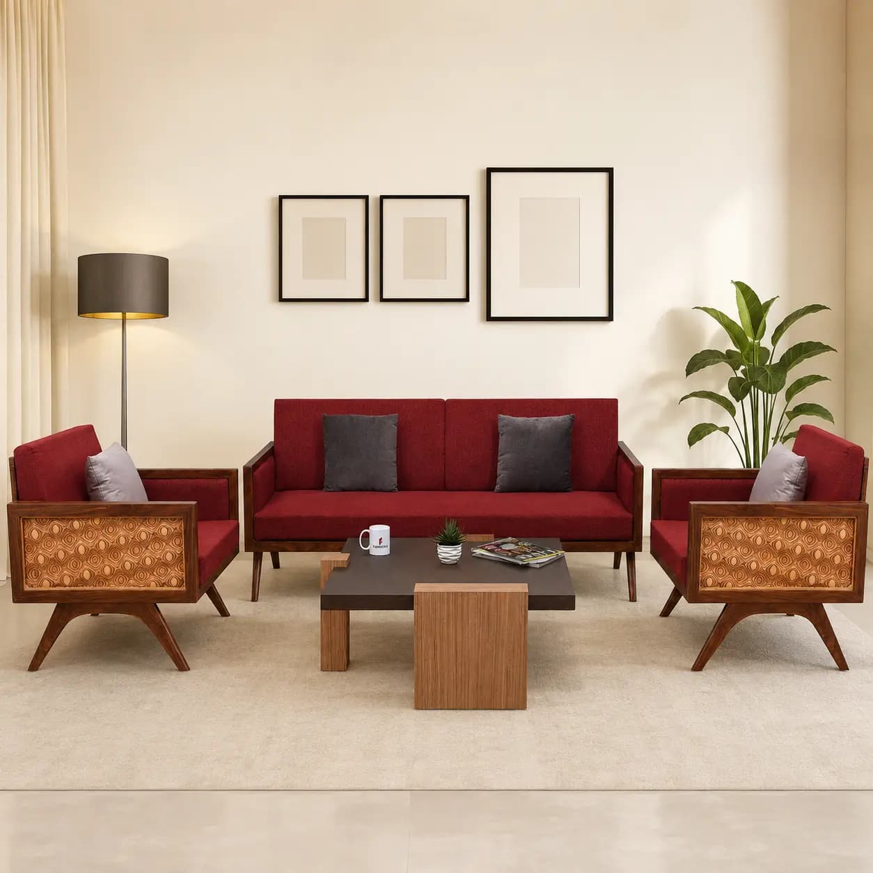 Aster 3+1+1 Sofa Set