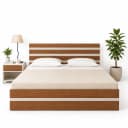 Otio Queen size  Bed with Mattress and Side Table