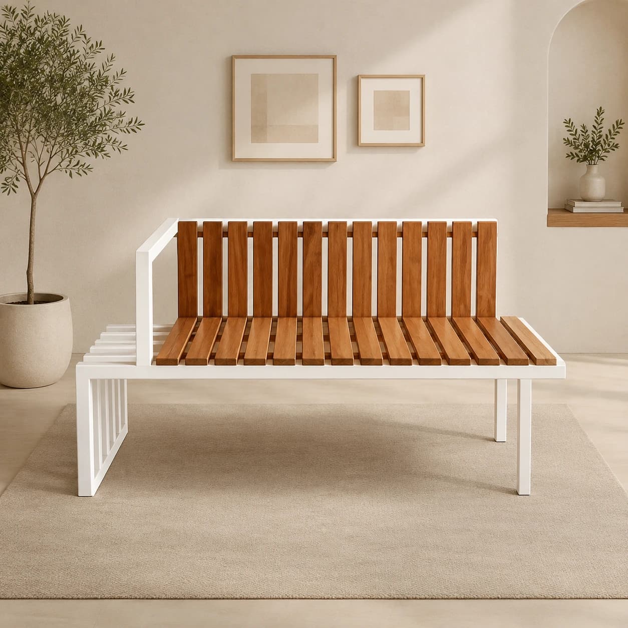 In And Out 3 Seater Bench Type Sofa