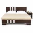 Avena King Size Double Bed with Mattress And Side Table