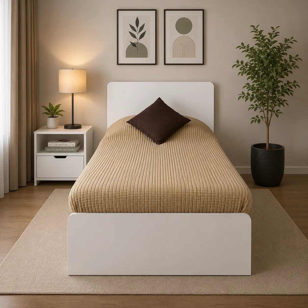 Bianca Single Bed with Mattress